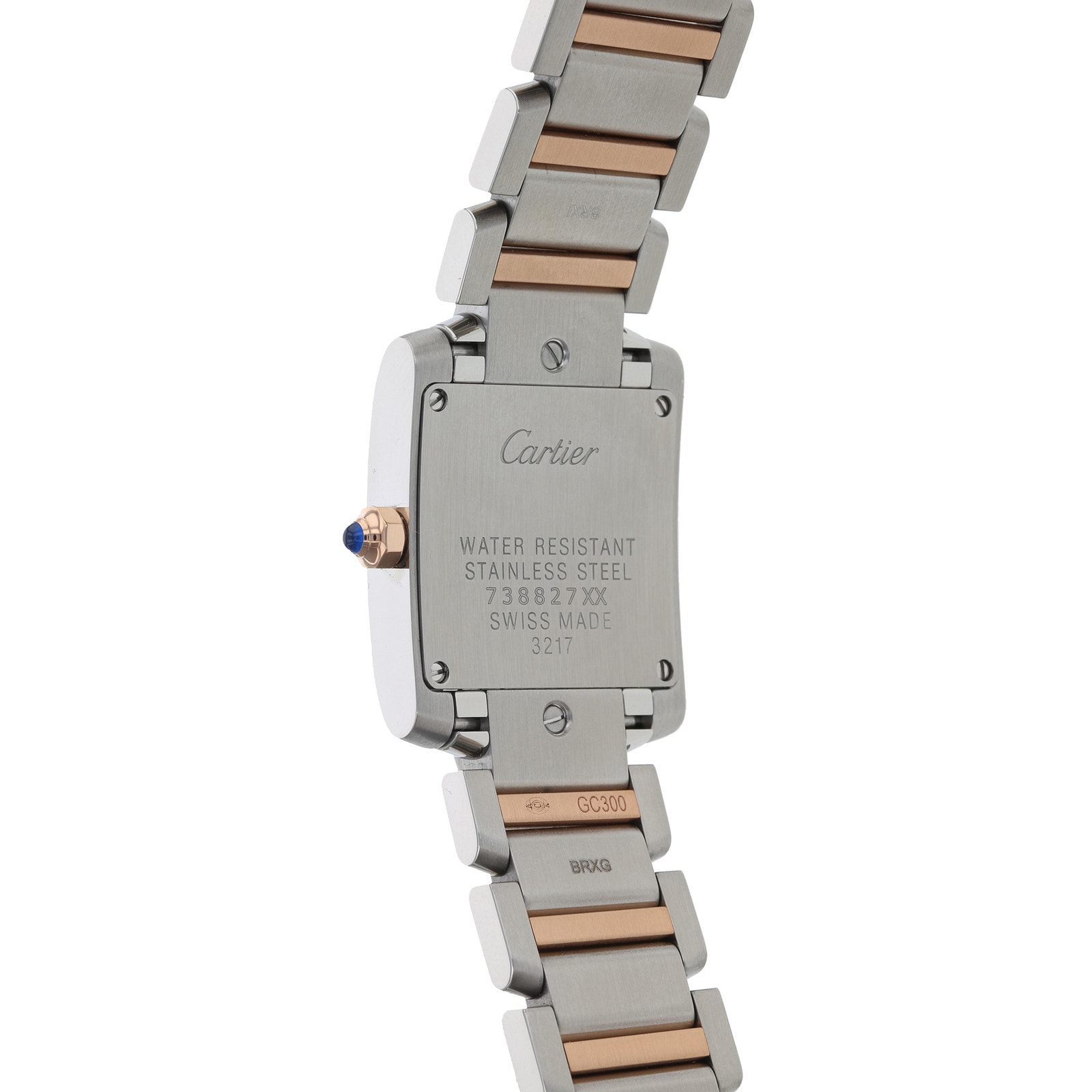 Cartier Tank Française Watch Small Model, Quartz Movement, Steel, Diamonds