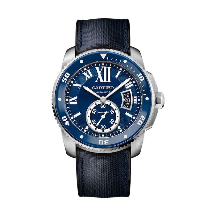 Cartier Calibre De Cartier Diver Watch, 42mm, Steel, Rubber