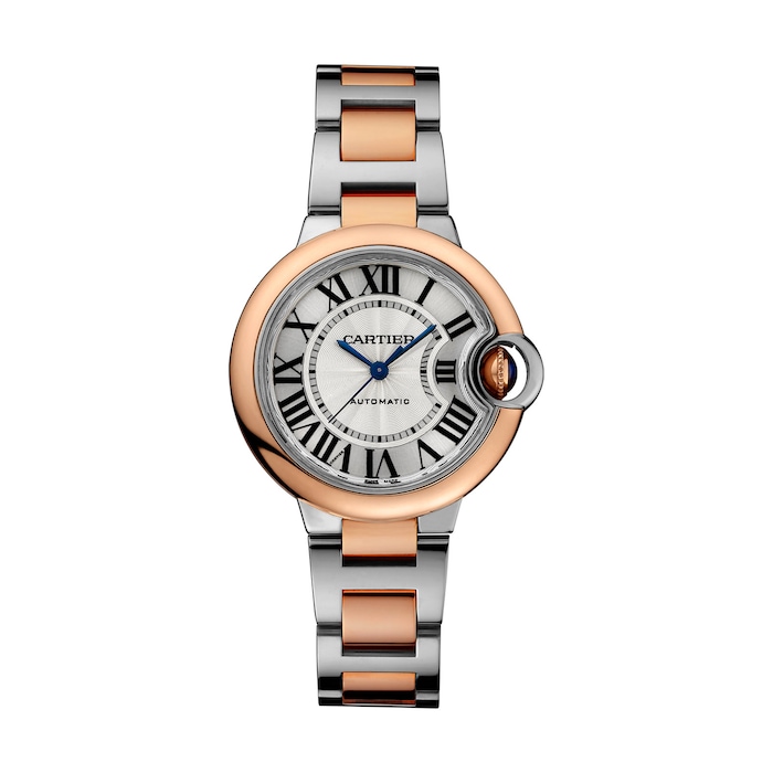 Cartier Ballon Bleu De Cartier Watch 33mm, Automatic Movement, Rose Gold, Steel