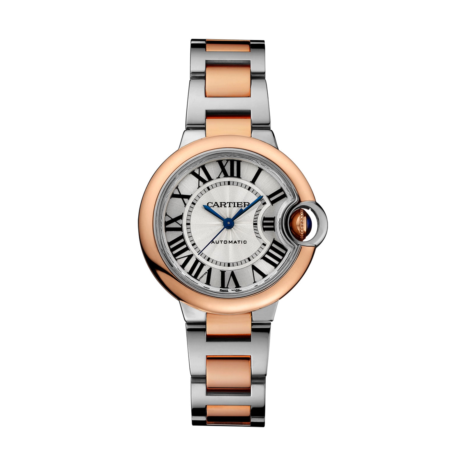 Cartier Ballon Bleu De Cartier Watch 33mm, Automatic Movement, Rose Gold, Steel