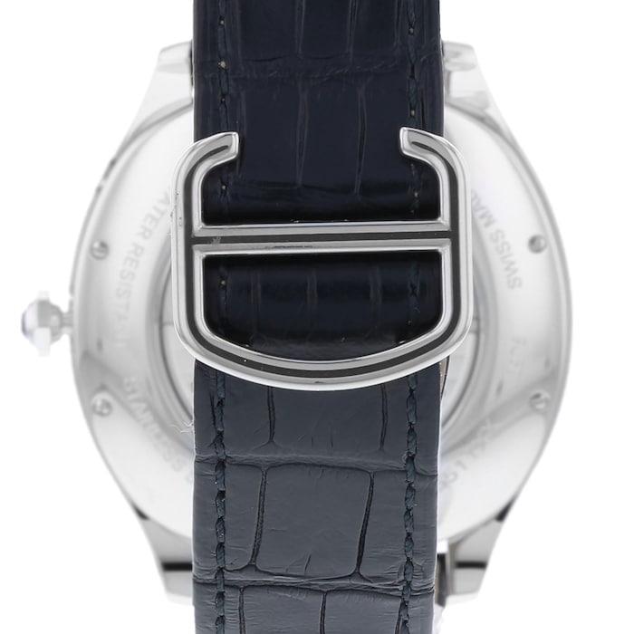 Cartier Drive De Cartier Moon Phases Watch Large Model, Automatic Movement, Steel, Leather