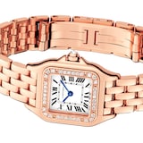 Cartier Panthère De Cartier Watch Small Model, Quartz Movement, Rose Gold, Diamonds