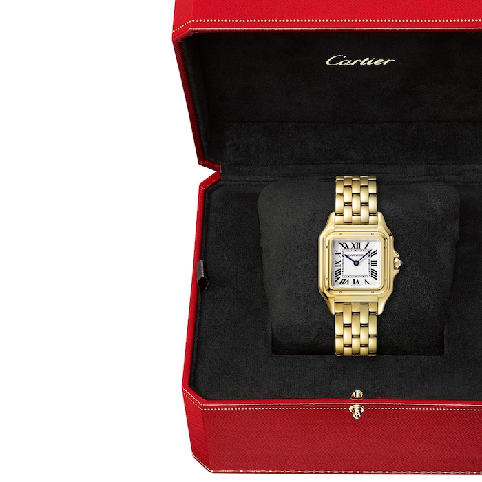 Cartier Panthère De Cartier Watch Medium Model, Quartz Movement, Yellow Gold