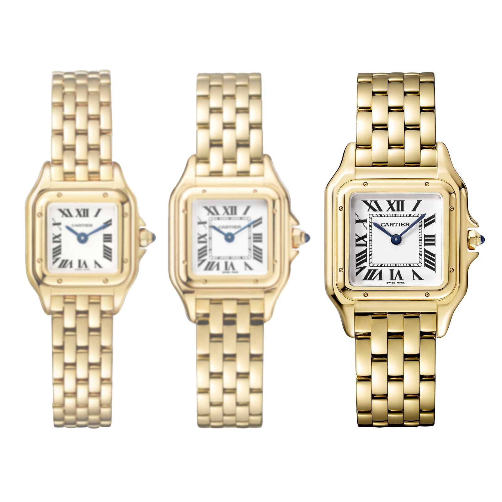 Cartier Panthère De Cartier Watch Medium Model, Quartz Movement, Yellow Gold