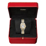 Cartier Panthère De Cartier Watch Small Model, Quartz Movement, Yellow Gold, Steel