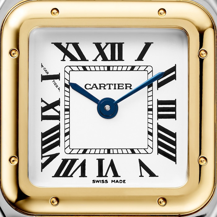 Cartier Panthère De Cartier Watch Small Model, Quartz Movement, Yellow Gold, Steel