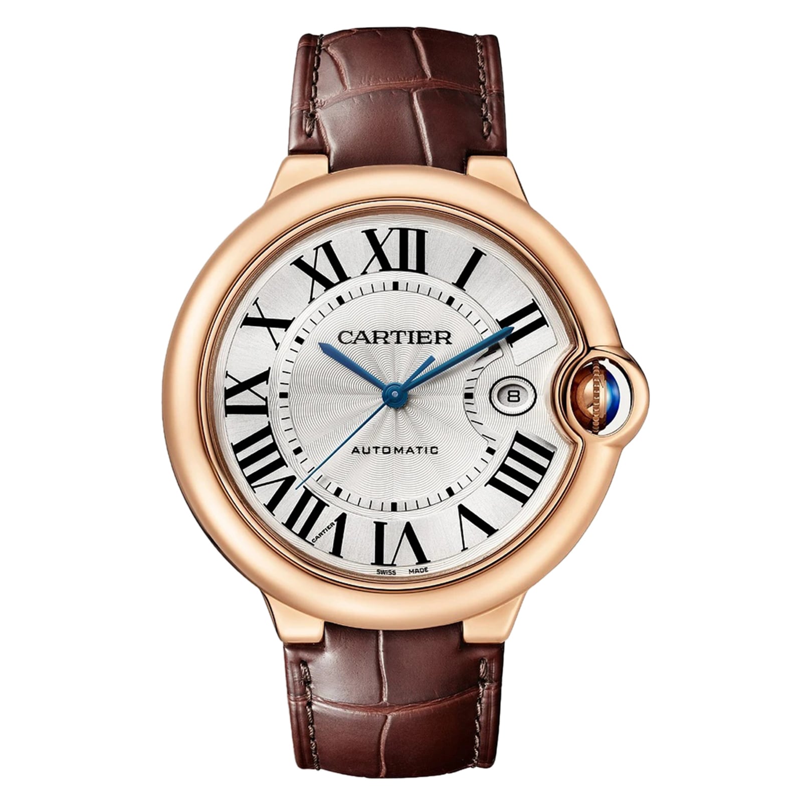 Cartier Ballon Bleu De Cartier Watch 42mm, Automatic Movement, Rose Gold, Leather Cartier Ballon Bleu De Cartier Watch 42mm, Automatic Movement, Rose Gold, Leather