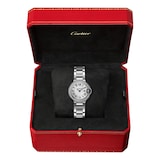 Cartier Ballon Bleu De Cartier Watch 28mm, Quartz Movement, Steel, Diamonds