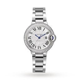 17310926 - Ballon Bleu De Cartier Watch 33mm, Automatic Movement, Steel, Diamonds