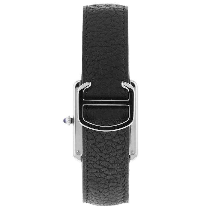 Cartier Tank Solo Watch Large Model, Quartz Movement, Steel, Leather