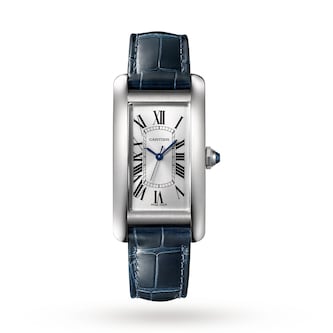 Cartier Tank Américaine Watch Medium Model, Automatic Movement, Steel, Leather Cartier Tank Américaine Watch Medium Model, Automatic Movement, Steel, Leather