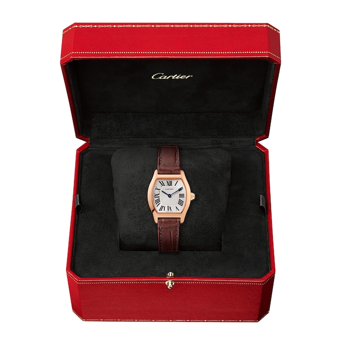 Cartier Tortue Watch Small Model, Hand-wound Mechanical Movement, Rose Gold