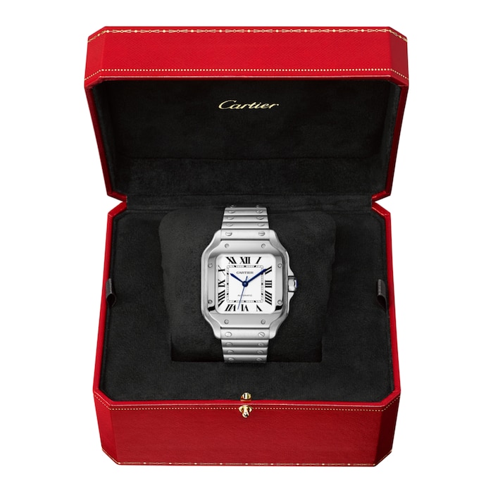 CRWSSA0029 - Santos de Cartier watch - Medium model, automatic