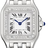 Cartier Panthère De Cartier Watch Small Model, Quartz Movement, Steel, Diamonds