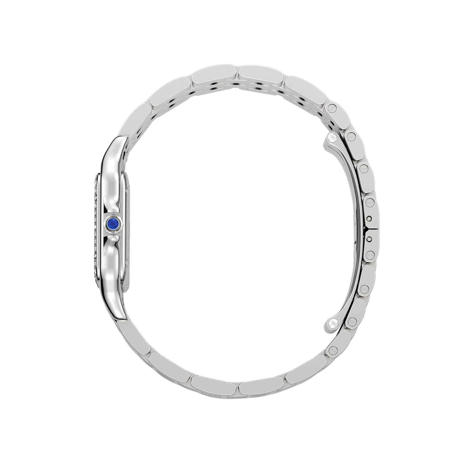 Cartier Panthère De Cartier Watch Medium Model, Quartz Movement, Steel, Diamonds Cartier Panthère De Cartier Watch Medium Model, Quartz Movement, Steel, Diamonds