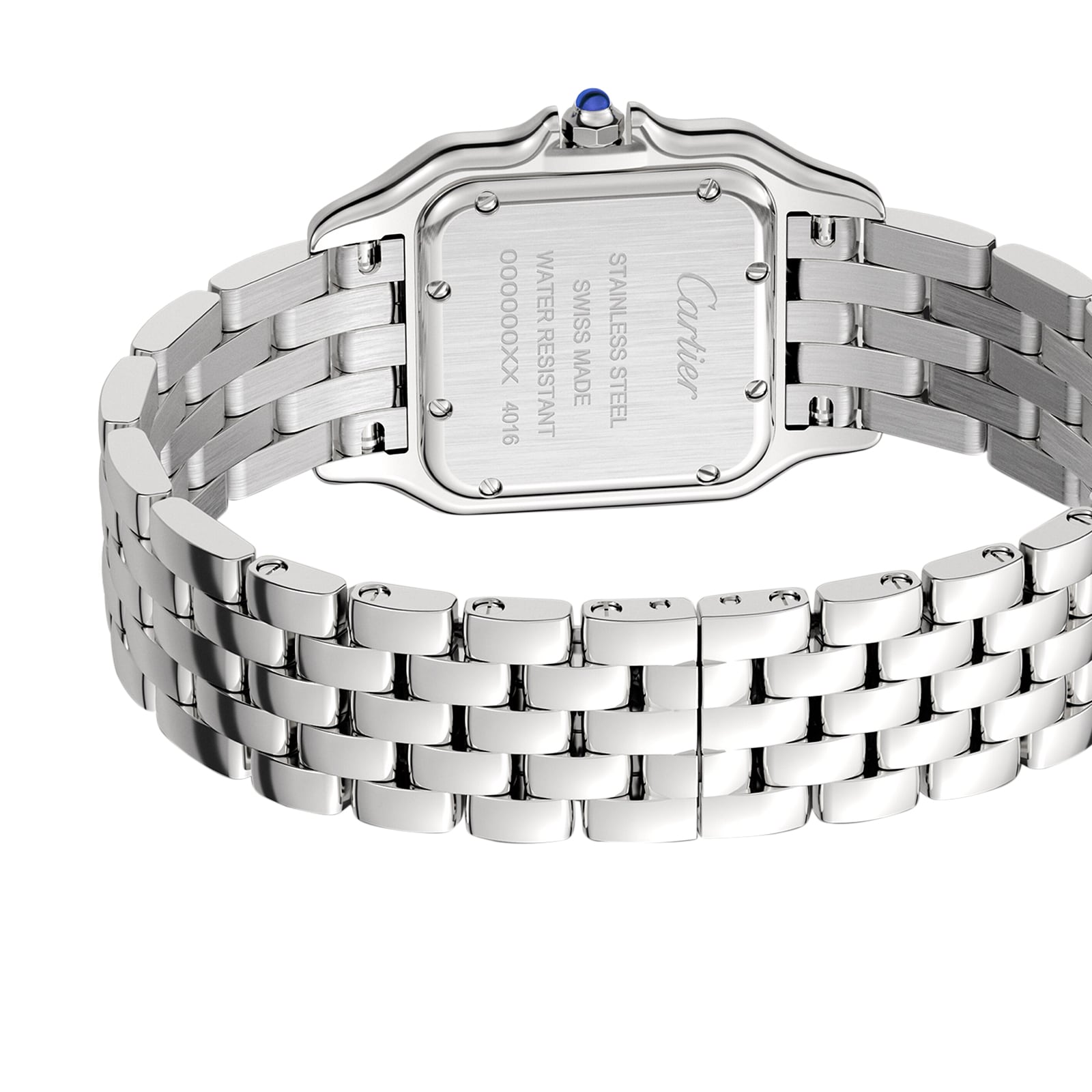 Cartier Panthère De Cartier Watch Medium Model, Quartz Movement, Steel, Diamonds Cartier Panthère De Cartier Watch Medium Model, Quartz Movement, Steel, Diamonds