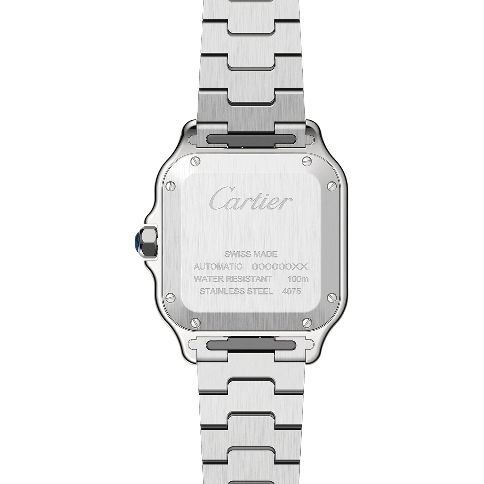Cartier Santos De Cartier Watch Medium Model, Automatic Movement, Yellow Gold, Steel, Interchangeable Metal And Leather Bracelets Cartier Santos De Cartier Watch Medium Model, Automatic Movement, Yellow Gold, Steel, Interchangeable Metal And Leather Bracelets