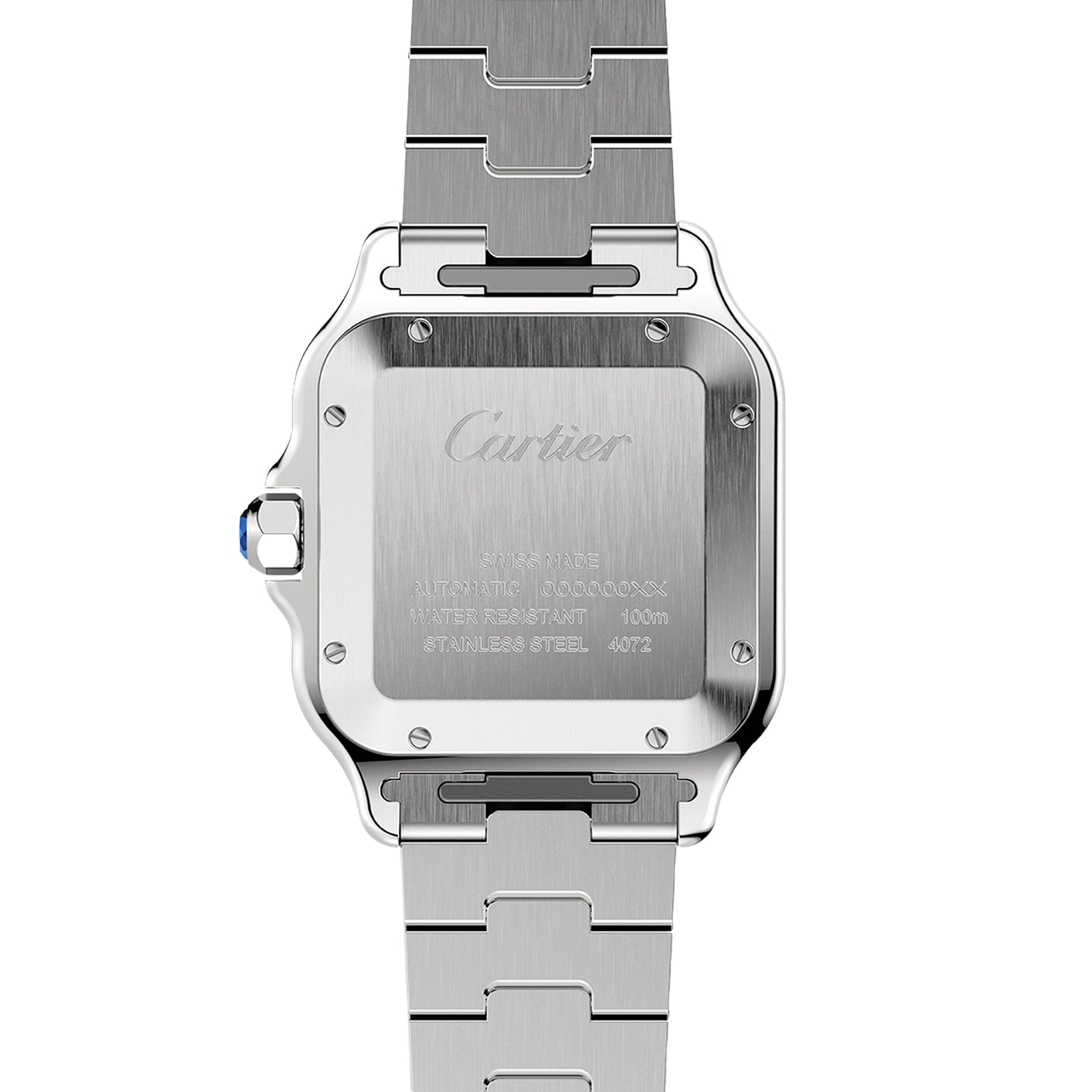 Cartier Santos De Cartier Watch Large Model, Automatic Movement, Yellow Gold, Steel, Interchangeable Metal And Leather Bracelets Cartier Santos De Cartier Watch Large Model, Automatic Movement, Yellow Gold, Steel, Interchangeable Metal And Leather Bracelets