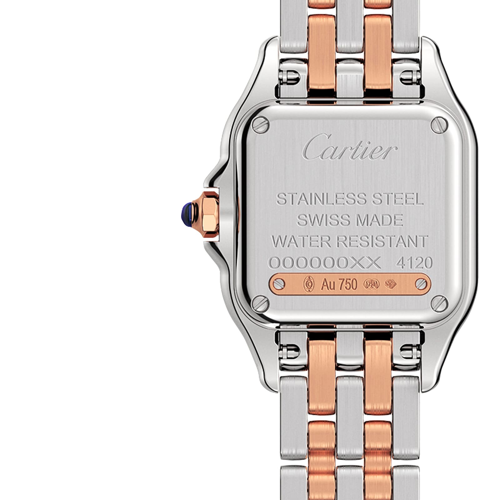 Cartier Panthere De Cartier Watch Small Model Quartz Movement Rose Gold Steel Diamonds W3PN0006 Watches Of Switzerland UK