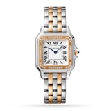 Cartier Panthère De Cartier Watch Medium Model, Quartz Movement, Rose Gold, Steel, Diamonds