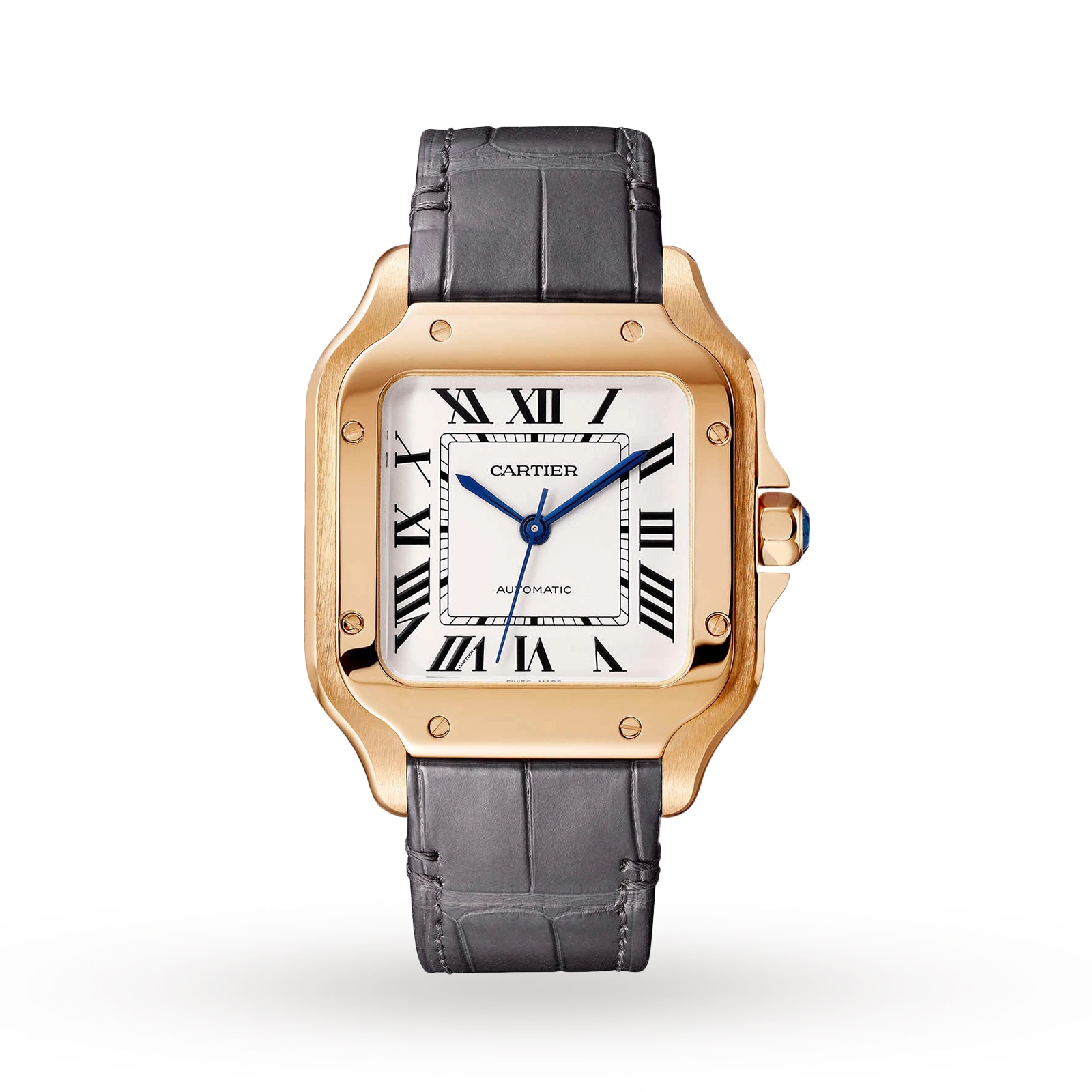 Cartier Santos De Cartier Watch Medium Model, Automatic Movement, Rose ...
