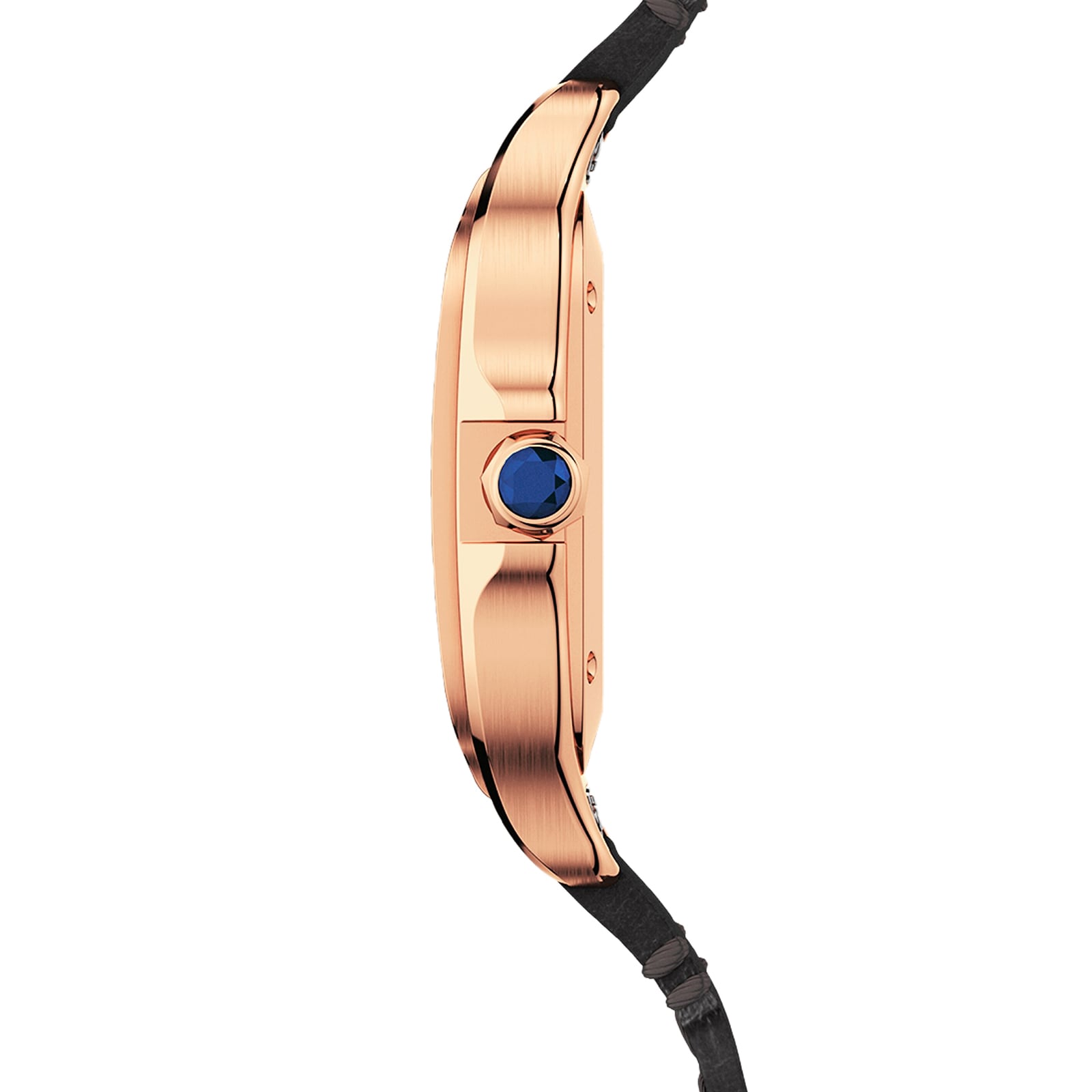 Cartier Santos De Cartier Watch Medium Model, Automatic Movement, Rose Gold, 2 Interchangeable Leather Bracelets Cartier Santos De Cartier Watch Medium Model, Automatic Movement, Rose Gold, 2 Interchangeable Leather Bracelets