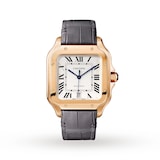 Cartier Santos De Cartier Watch Large Model, Automatic Movement, Rose Gold, 2 Interchangeable Leather Bracelets