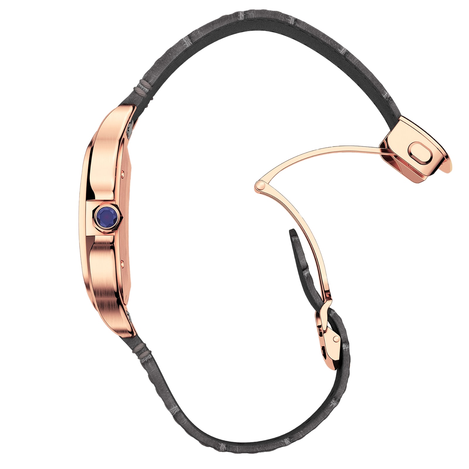 Cartier Santos De Cartier Watch Large Model, Automatic Movement, Rose Gold, 2 Interchangeable Leather Bracelets
