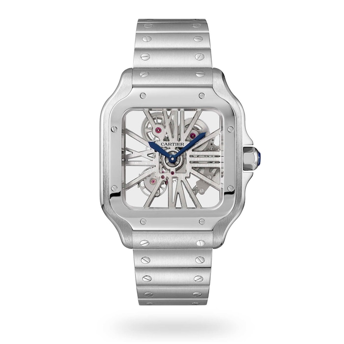 Cartier Santos De Cartier Watch Large Model, Hand-Wound Mechanical Movement, Steel