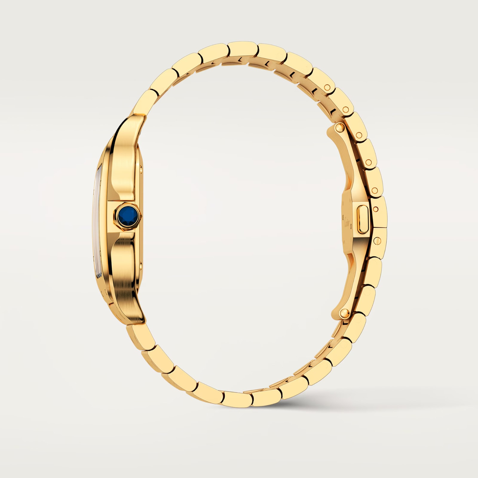 Cartier Santos De Cartier Watch Medium Model, Automatic Movement, Yellow Gold, Interchangeable Metal And Leather Bracelets Cartier Santos De Cartier Watch Medium Model, Automatic Movement, Yellow Gold, Interchangeable Metal And Leather Bracelets