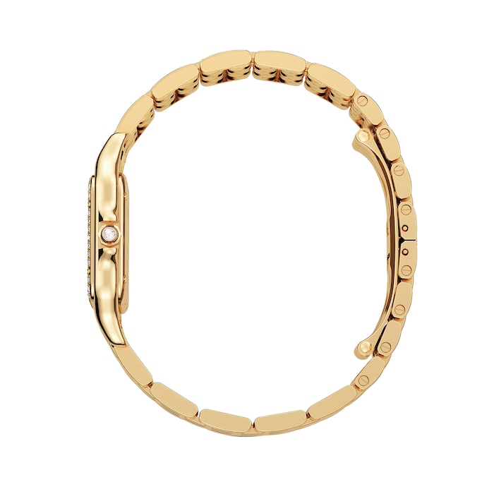 Cartier Panthère De Cartier Watch Medium Model, Quartz Movement, Yellow Gold, Diamonds