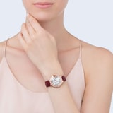 Cartier Ballon Bleu De Watch, 33mm, Rose Gold, Diamonds, Leather