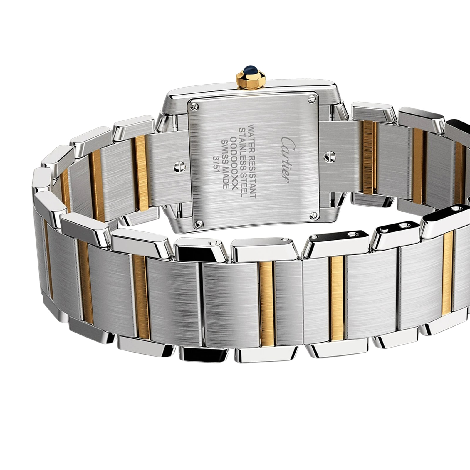 Cartier Tank Française Watch Medium Model, Quartz Movement, Steel