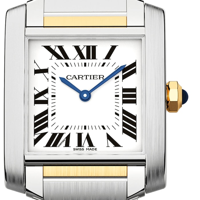 Cartier Tank Française Watch Medium Model, Quartz Movement, Steel