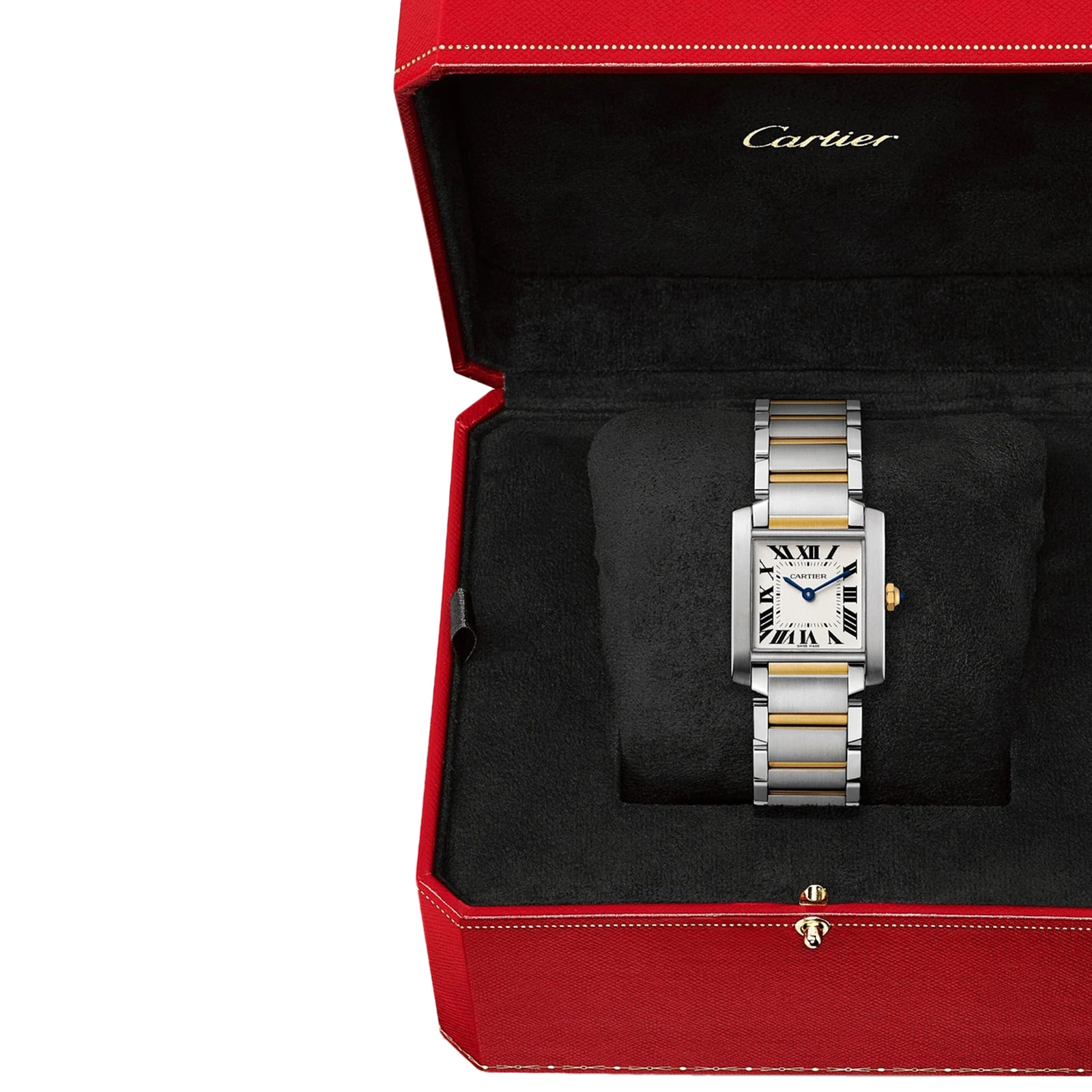 Cartier Tank Française Watch Medium Model, Quartz Movement, Steel