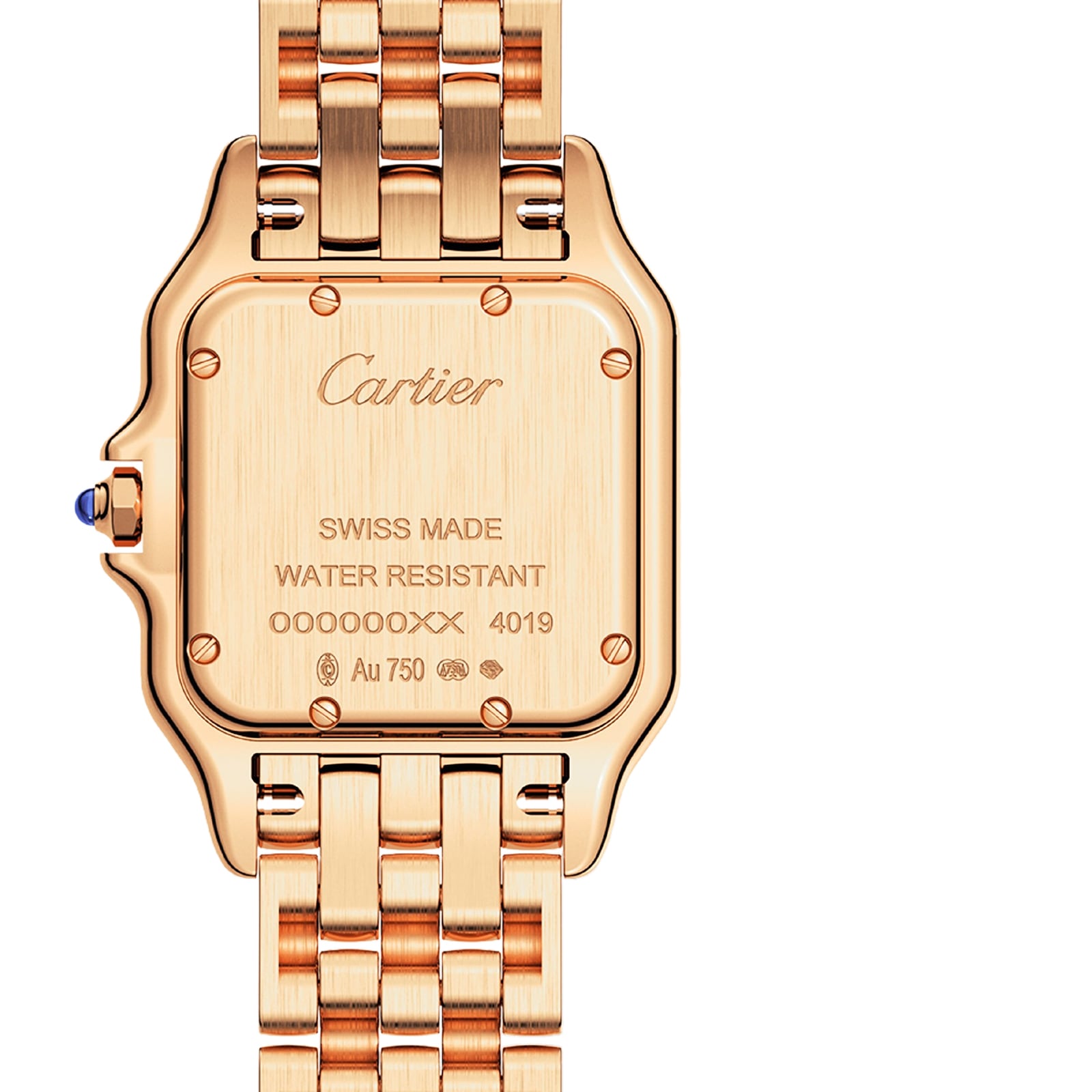 Panth re De Cartier Watch Medium Model Quartz Movement Rose Gold