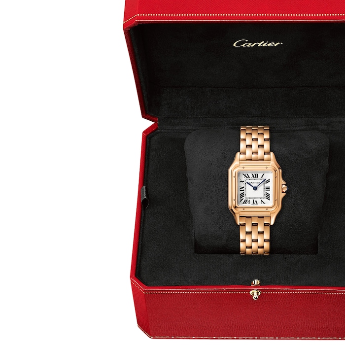 Cartier Panthère De Cartier Watch Medium Model, Quartz Movement, Rose Gold