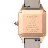 Cartier Santos-Dumont Watch Large Model, Quartz Movement, Rose Gold, Leather