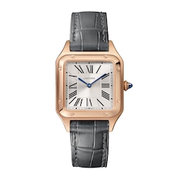 17311044 - Santos-Dumont Watch Small Model, Quartz Movement, Rose Gold, Leather