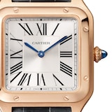 Cartier Santos-Dumont Watch Small Model, Quartz Movement, Rose Gold, Leather