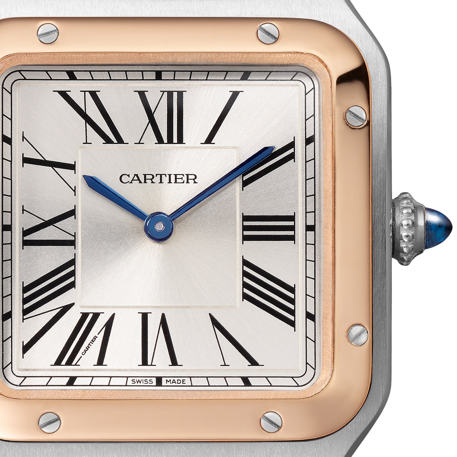 Cartier Santos-Dumont Watch Small Model, Quartz Movement, Pink Gold, Steel, Leather Cartier Santos-Dumont Watch Small Model, Quartz Movement, Pink Gold, Steel, Leather