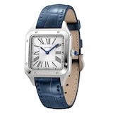 Cartier Santos-Dumont Watch Small Model, Quartz Movement, Steel, Leather