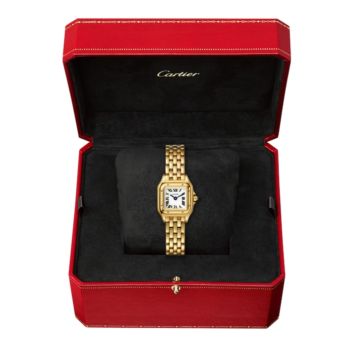 Cartier Panthère De Cartier Watch Mini Model, Quartz Movement, Yellow Gold