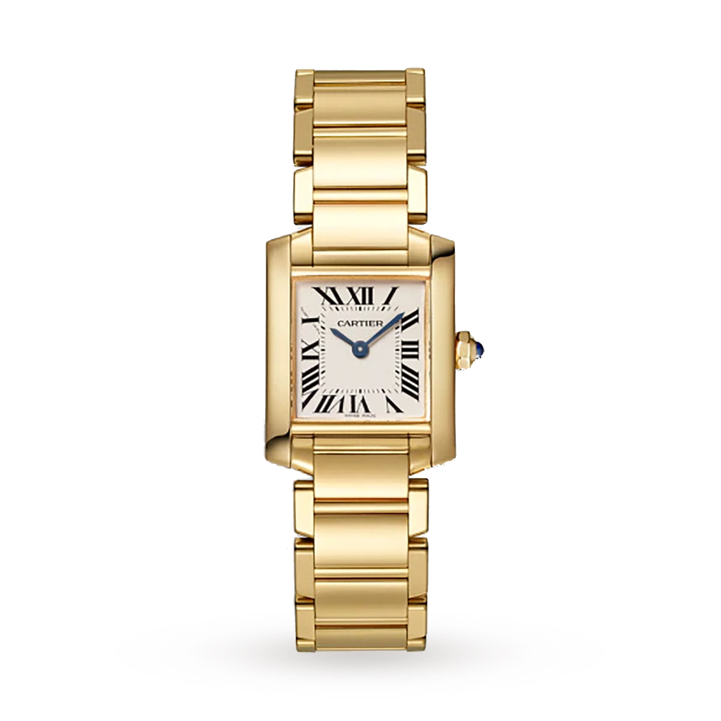 yellow gold cartier tank francaise watch