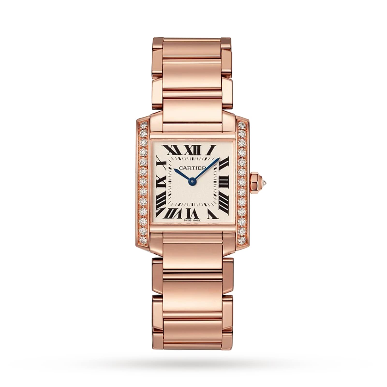 Cartier Tank Française, Small 18k Rose Gold Quartz Ladies Watch WGTA0029