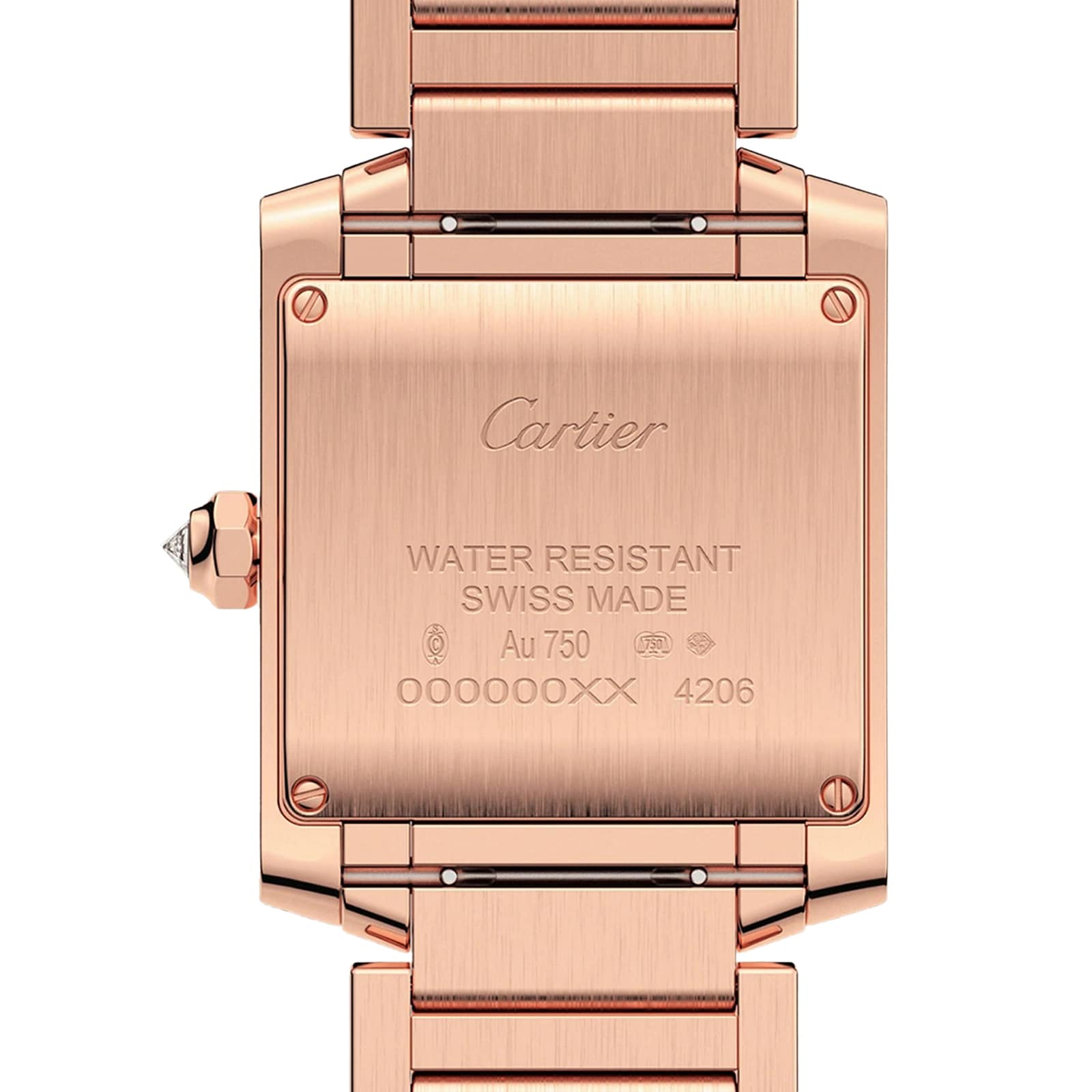 Cartier Tank Fran aise Watch Medium Model Quartz Movement Rose