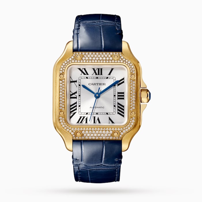 Cartier Santos De Cartier Watch, Santos watch, medium model, mechanical movement with automatic winding, calibre 1847 MC