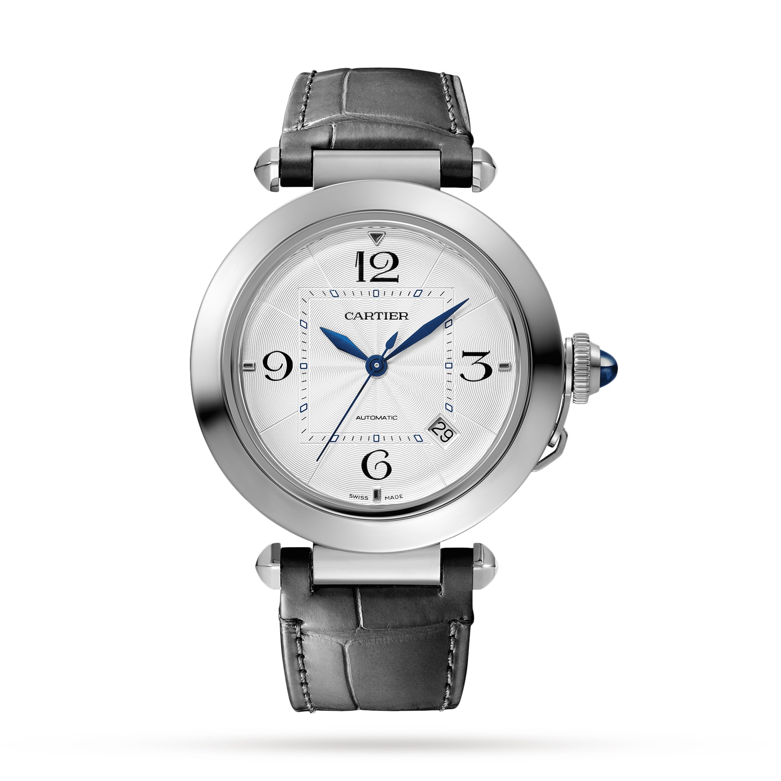 Cartier Pasha De Cartier Watch 41mm, Automatic Movement, Steel, Interchangeable Metal And Leather Straps