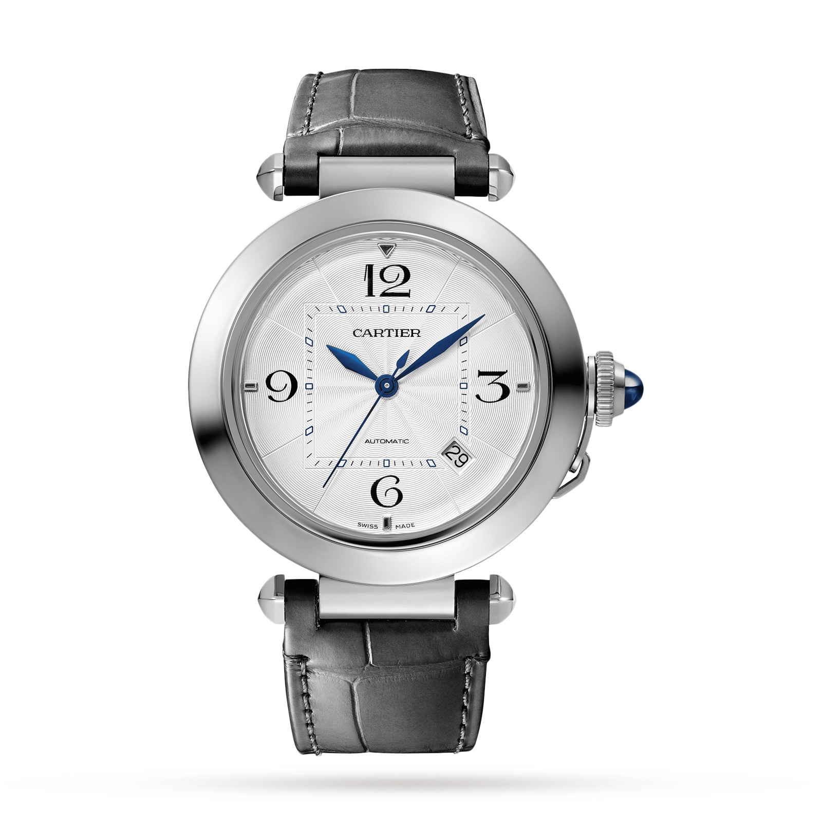 Cartier Pasha De Cartier Watch, 41mm, Automatic Movement, Steel, 2 Interchangeable Leather Straps Cartier Pasha De Cartier Watch, 41mm, Automatic Movement, Steel, 2 Interchangeable Leather Straps