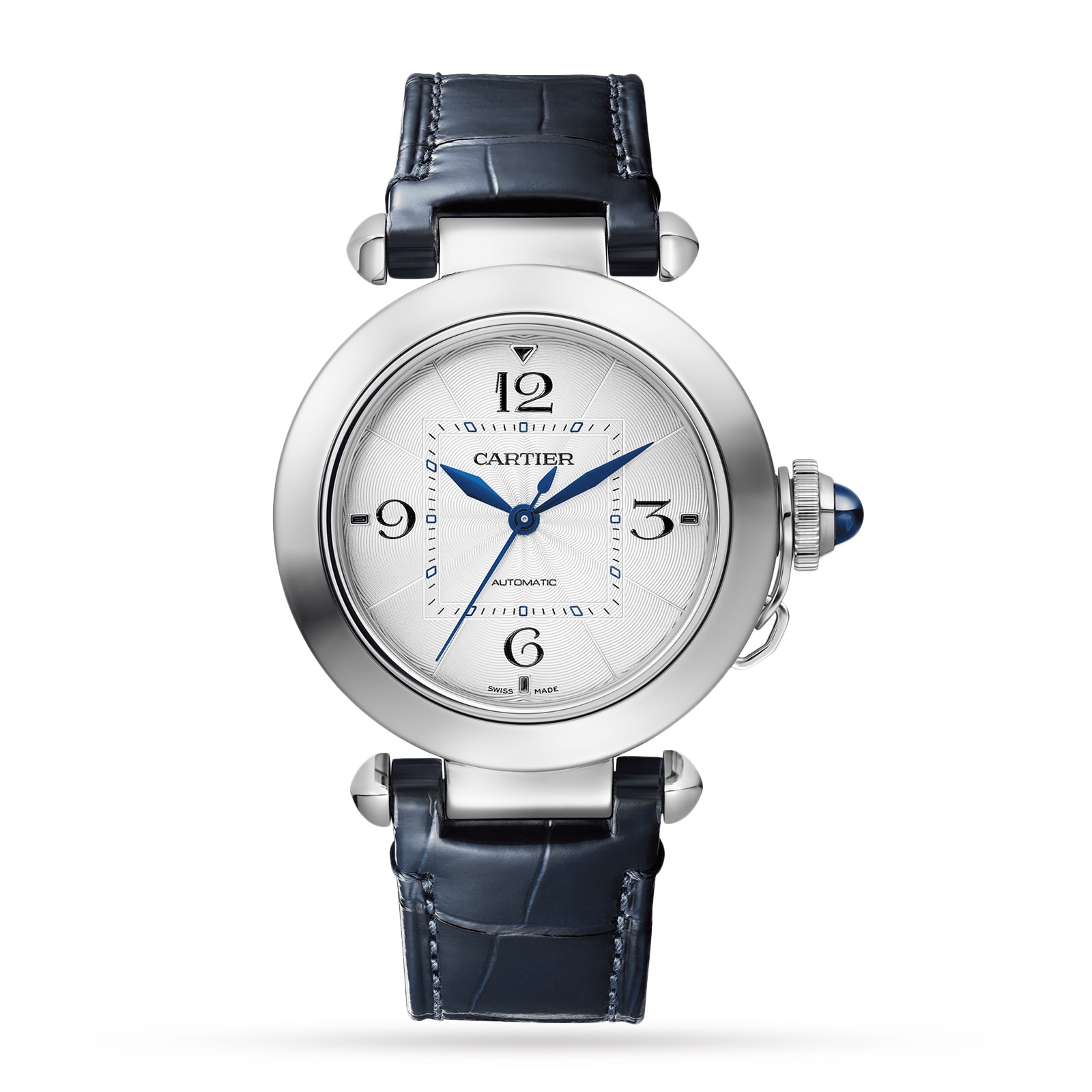 Cartier Pasha De Cartier Watch 35mm, Automatic Movement, Steel, 2 Interchangeable Leather Straps